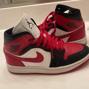 Jordan Kids Sneakers Red Black White
